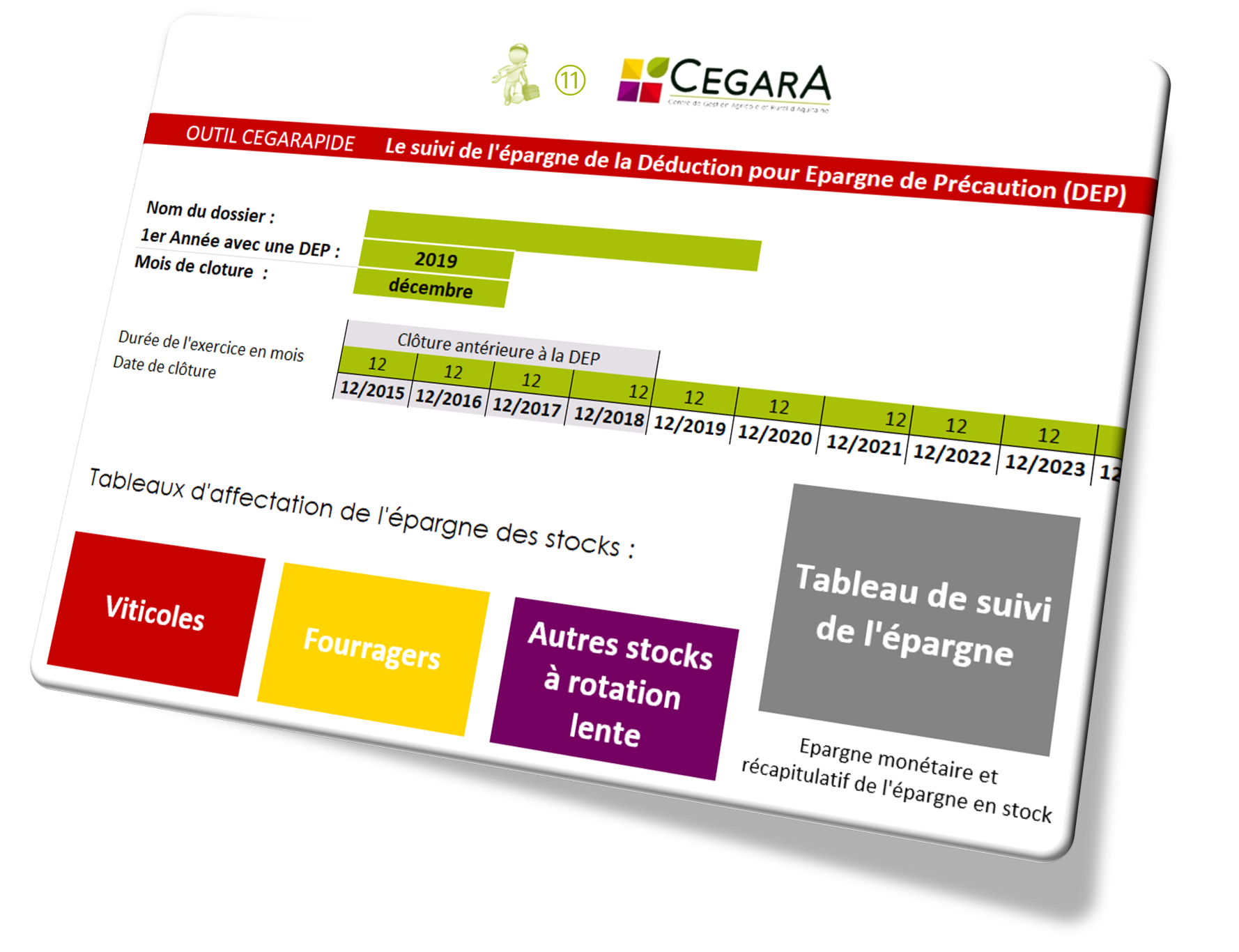 Outil 11 Suivi de l'épargne de la Déduction pour Epargne de Précaution (DEP)